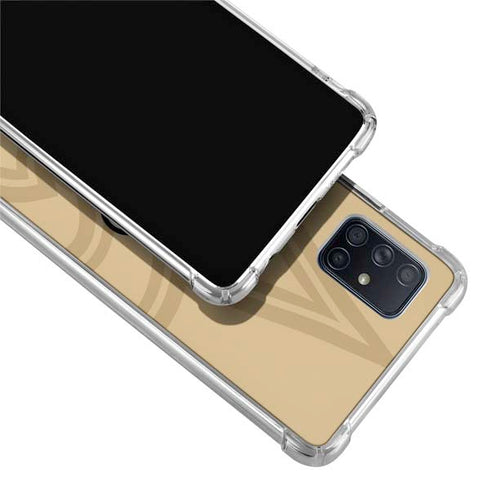 NFL New Orleans Saints Double Vision Galaxy A71 5G Clear Case