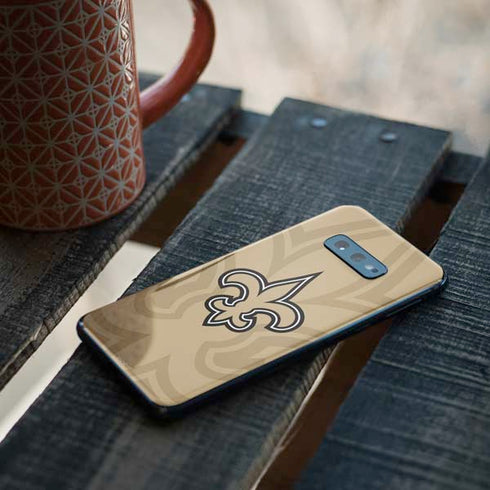 NFL New Orleans Saints Double Vision Galaxy S10e Skin