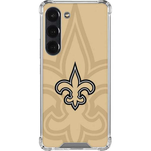 NFL New Orleans Saints Double Vision Galaxy S23 Clear Case