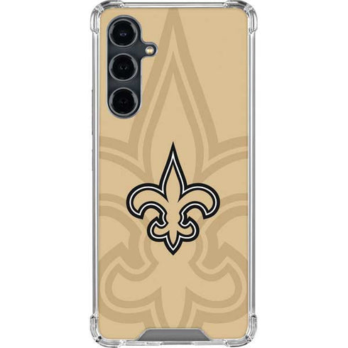 NFL New Orleans Saints Double Vision Galaxy S23 FE Clear Case