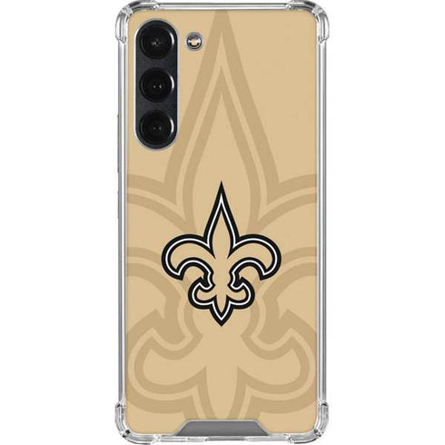 NFL New Orleans Saints Double Vision Galaxy S23 Plus Clear Case