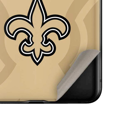 NFL New Orleans Saints Double Vision Galaxy Z Flip Skin