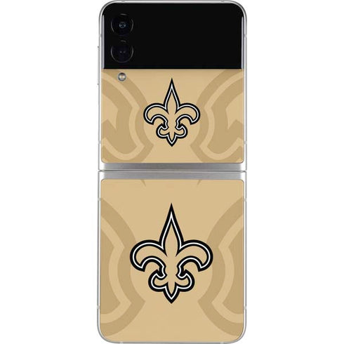 NFL New Orleans Saints Double Vision Galaxy Z Flip3 5G Skin