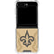 NFL New Orleans Saints Double Vision Galaxy Z Flip5 5G Clear Case