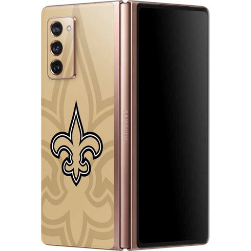 NFL New Orleans Saints Double Vision Galaxy Z Fold2 5G Skin