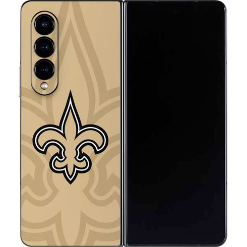 NFL New Orleans Saints Double Vision Galaxy Z Fold4 5G Skin