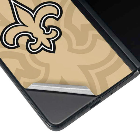 NFL New Orleans Saints Double Vision Galaxy Z Fold4 5G Skin