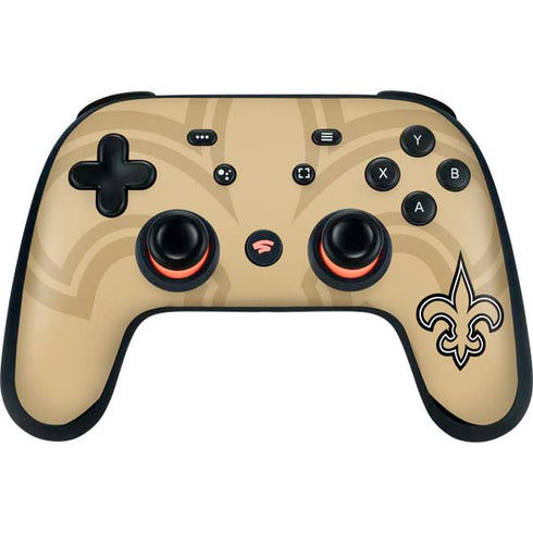 NFL New Orleans Saints Double Vision Google Stadia Controller Skin