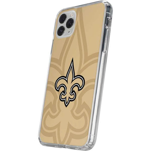 NFL New Orleans Saints Double Vision iPhone 11 Pro Clear Case