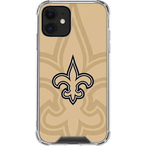 NFL New Orleans Saints Double Vision iPhone 12 Clear Case