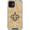 NFL New Orleans Saints Double Vision iPhone 12 Mini Clear Case