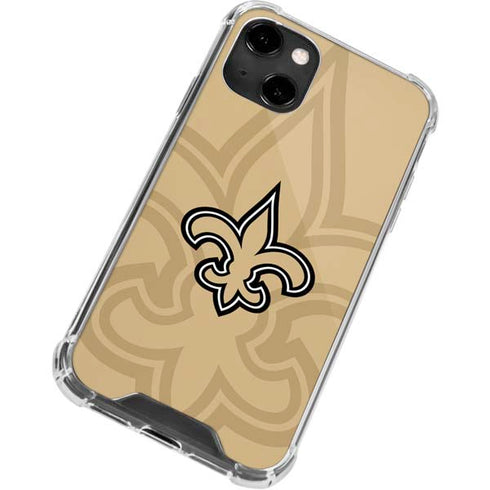 NFL New Orleans Saints Double Vision iPhone 13 Clear Case