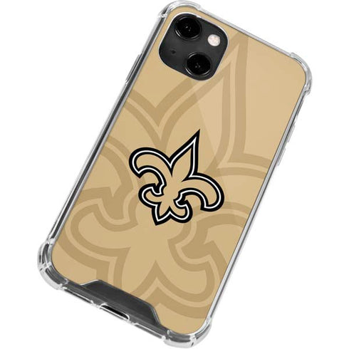 NFL New Orleans Saints Double Vision iPhone 14 Clear Case