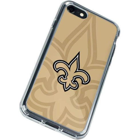 NFL New Orleans Saints Double Vision iPhone SE (2nd & 3rd Gen) Clear Case