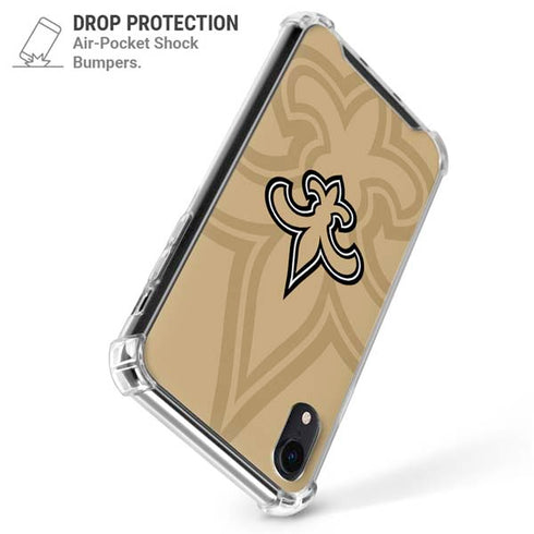 NFL New Orleans Saints Double Vision iPhone XR Clear Case