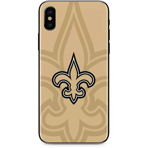 NFL New Orleans Saints Double Vision iPhone XS Skin