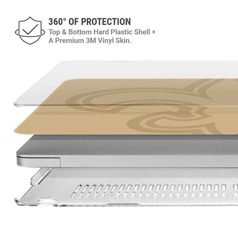 NFL New Orleans Saints Double Vision MacBook Air 13in M1 (2021) Case plus Skin