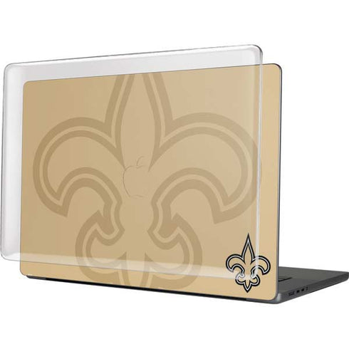 NFL New Orleans Saints Double Vision MacBook Pro 16in (2021-25) Case plus Skin