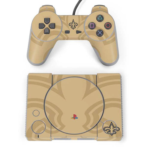 NFL New Orleans Saints Double Vision PlayStation Classic Bundle Skin