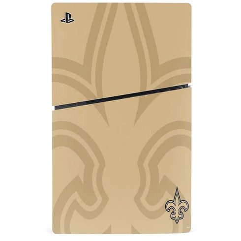 NFL New Orleans Saints Double Vision PS5 Slim Digital Edition Bundle Skin