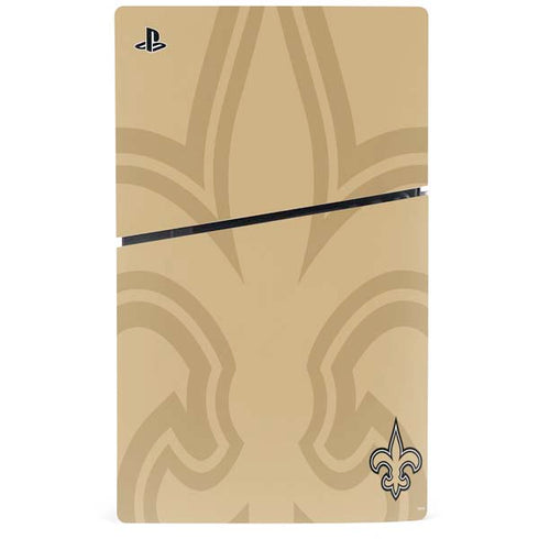 NFL New Orleans Saints Double Vision PS5 Slim Digital Edition Console Skin