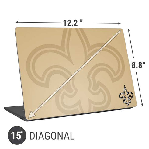 NFL New Orleans Saints Double Vision Universal Laptop 15in (12.2 x 8.8in) Skin