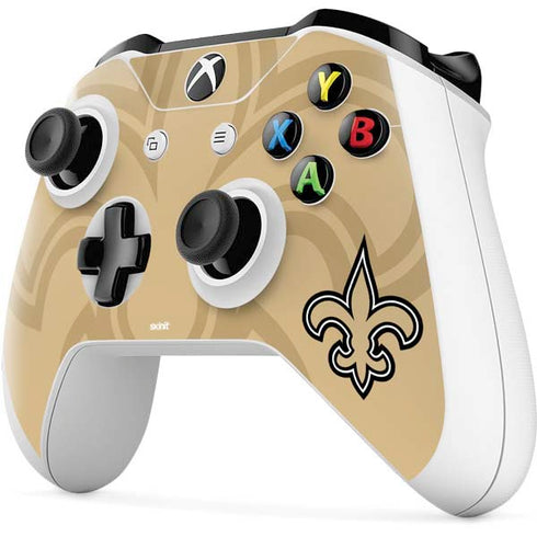 NFL New Orleans Saints Double Vision Xbox One S Controller Skin