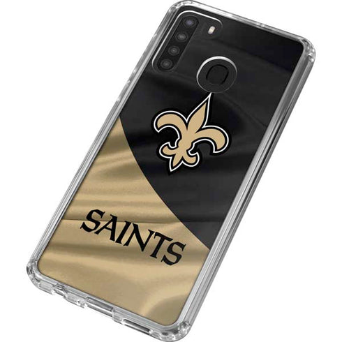NFL New Orleans Saints Galaxy A21 Clear Case
