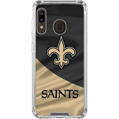 NFL New Orleans Saints Galaxy A30 Clear Case