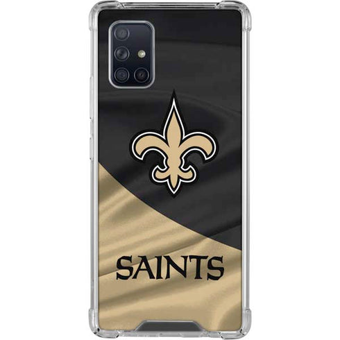 NFL New Orleans Saints Galaxy A71 5G Clear Case