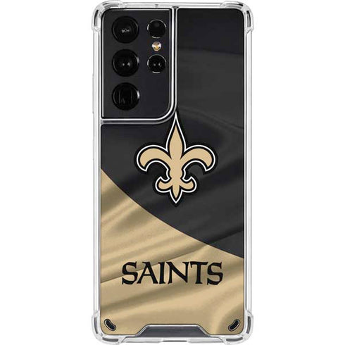 NFL New Orleans Saints Galaxy S21 Ultra 5G Clear Case