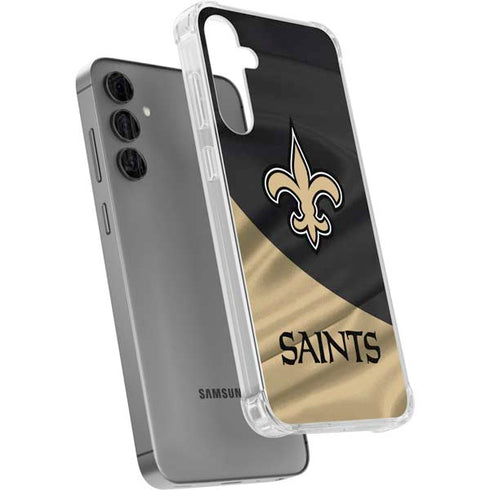 NFL New Orleans Saints Galaxy S24 Plus Clear Case