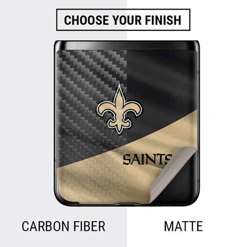NFL New Orleans Saints Galaxy Z Flip Skin