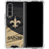 NFL New Orleans Saints Galaxy Z Fold4 5G Clear Case