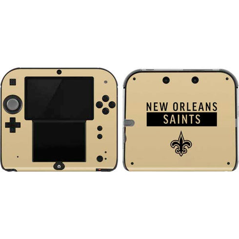 NFL New Orleans Saints Gold Performance Series Nintendo 2DS Skin