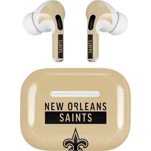 NFL New Orleans Saints Gold Performance Series AirPods Pro 2nd Gen Skin
