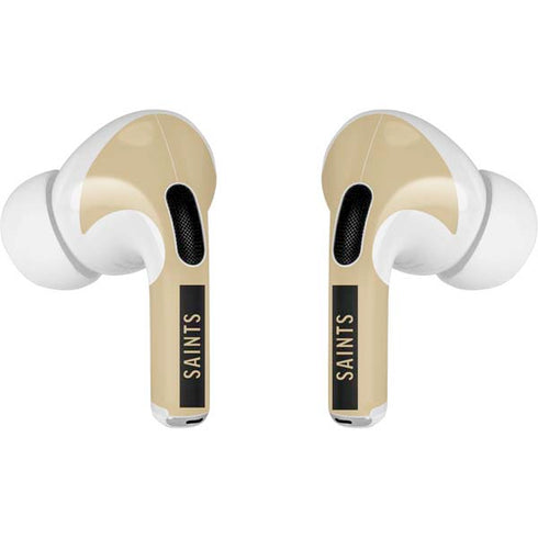 NFL New Orleans Saints Gold Performance Series AirPods Pro 2nd Gen Skin