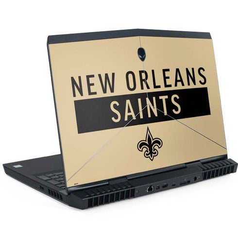 NFL New Orleans Saints Gold Performance Series Dell Alienware Skin
