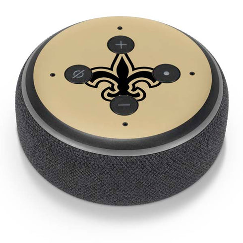 NFL New Orleans Saints Gold Performance Series Amazon Echo Dot Skin