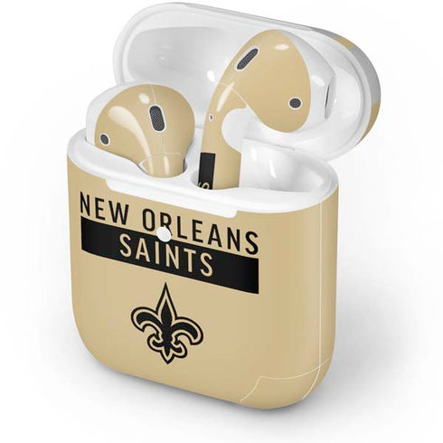 NFL New Orleans Saints Gold Performance Series Apple AirPods 2 Skin