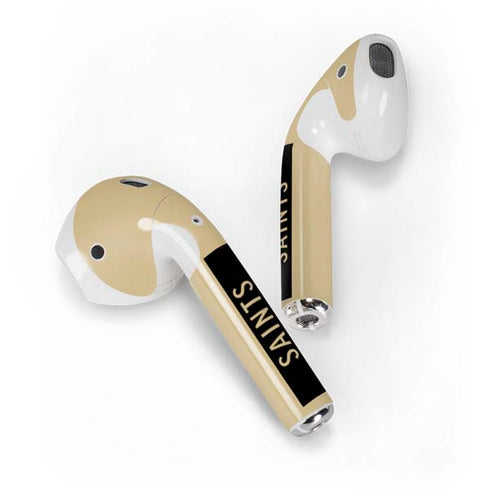 NFL New Orleans Saints Gold Performance Series Apple AirPods Skin
