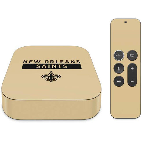 NFL New Orleans Saints Gold Performance Series Apple TV Skin