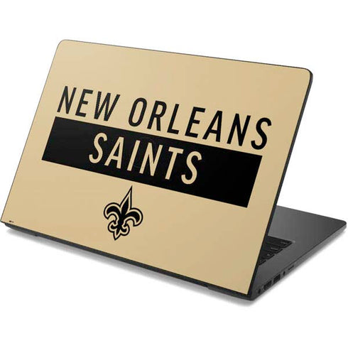 NFL New Orleans Saints Gold Performance Series Dell Chromebook Skin