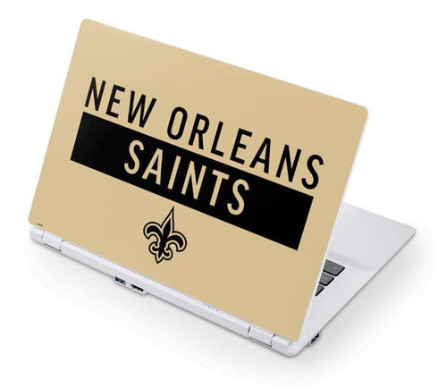 NFL New Orleans Saints Gold Performance Series Acer Chromebook Skin
