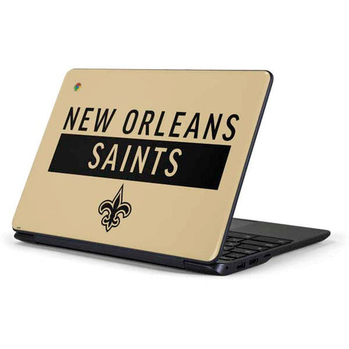 NFL New Orleans Saints Gold Performance Series Samsung Chromebook Skin