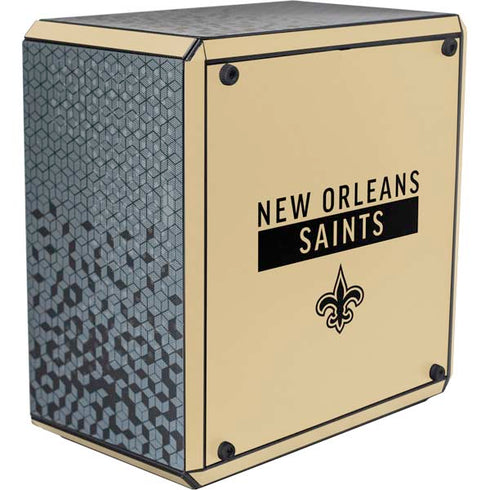 NFL New Orleans Saints Gold Performance Series Cooler Master MasterBox Q300L Mini Tower Skin