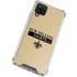 NFL New Orleans Saints Gold Performance Series Galaxy A12 Clear Case