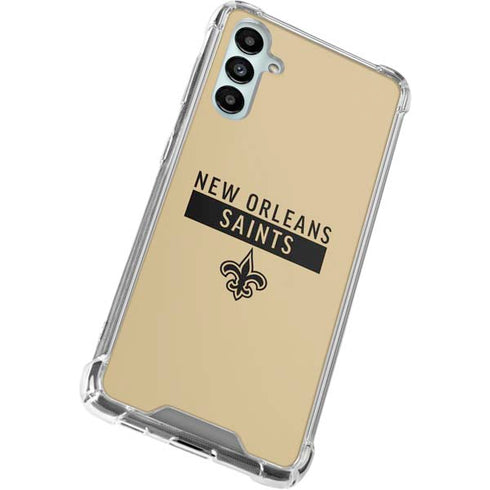 NFL New Orleans Saints Gold Performance Series Galaxy A14 5G Clear Case