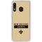 NFL New Orleans Saints Gold Performance Series Galaxy A20 Clear Case