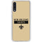 NFL New Orleans Saints Gold Performance Series Galaxy A50 Clear Case